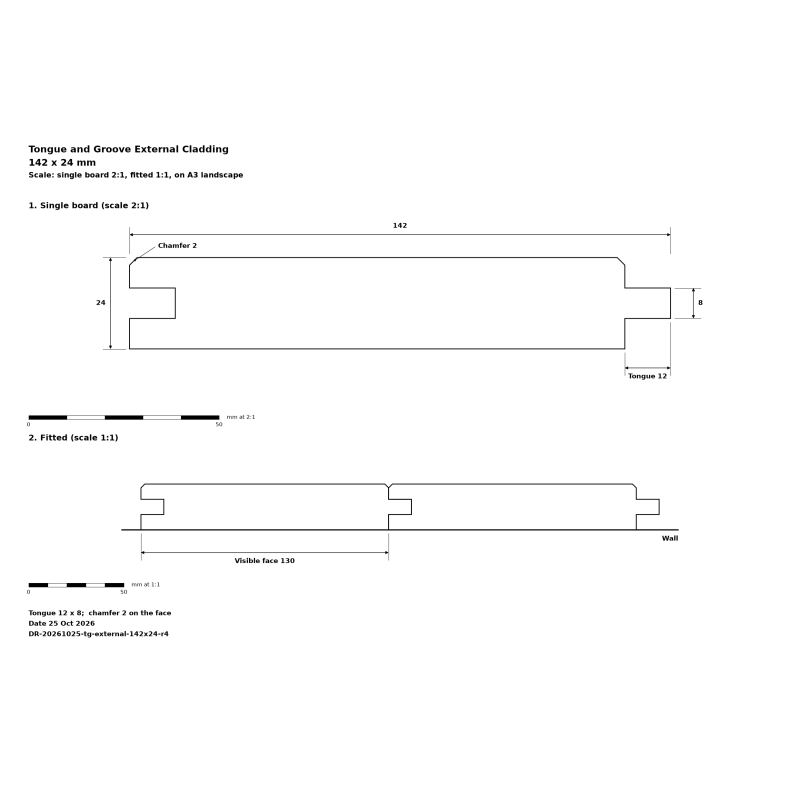 Douglas Fir Tongue and Groove External Cladding, image 3 of 3