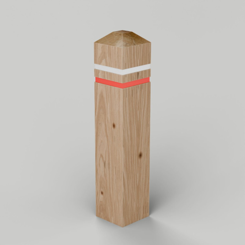 Sawn European Oak Bollard 100 x 100mm