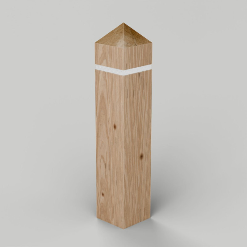 Sawn European Oak Bollard 125 x 125mm