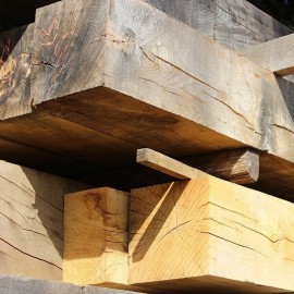 Air Dried Oak Beams 100mm x 100mm