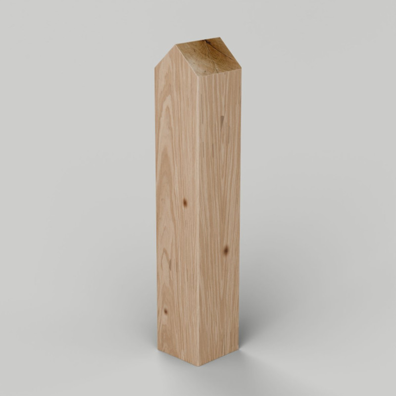 Planed All Round European Oak Bollard 225 x 225mm