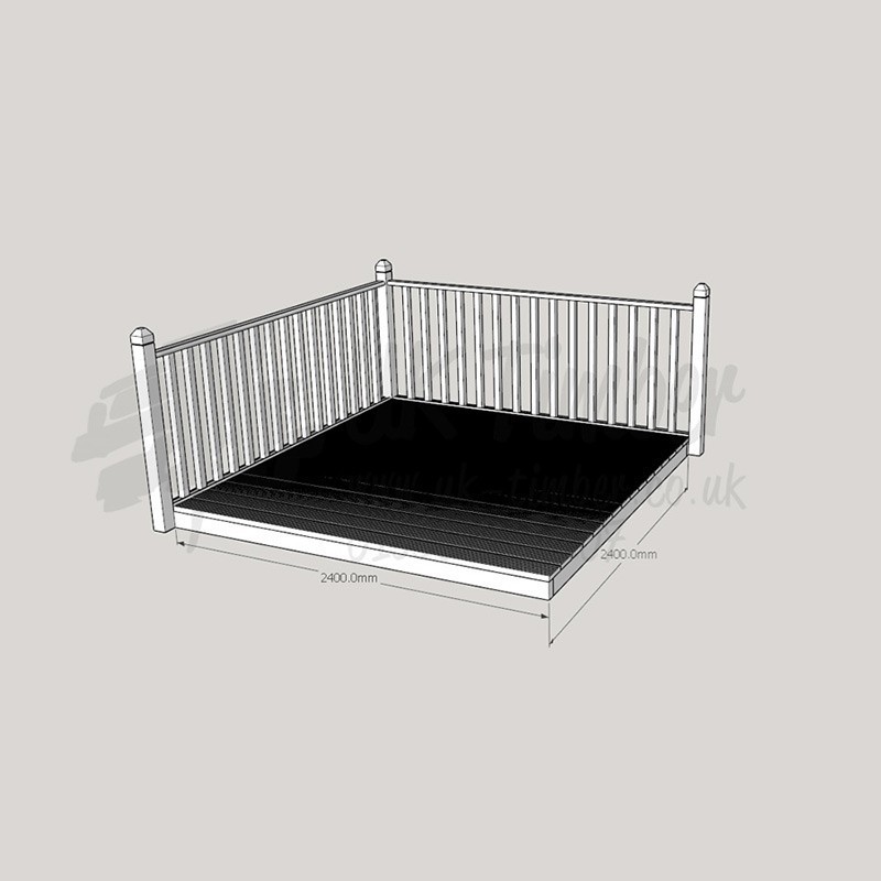 Patio Kit 1800mm x 2400mm Buy Decking Kits Online from the Experts at