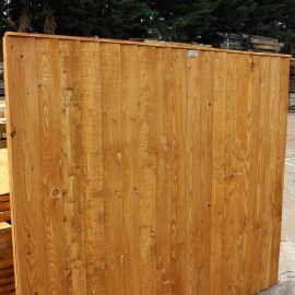 Brown Eco-Treated Softwood Featheredge Fence Panel
