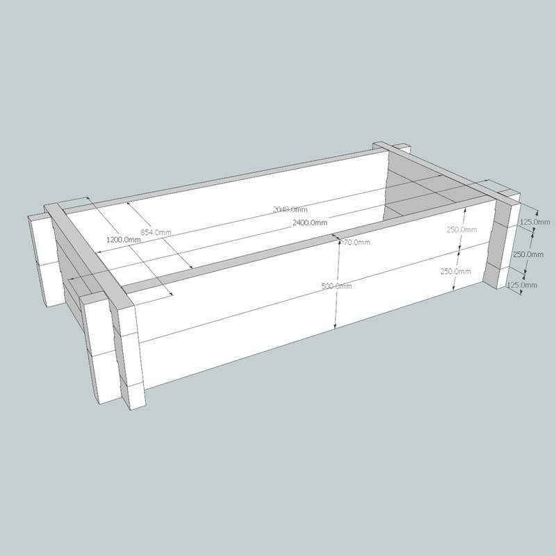 Heavyweight Oak Raised Bed Kit Long And Deep Buy Slot Together Kits