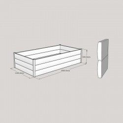 Half LogLap Planter 2500x1300