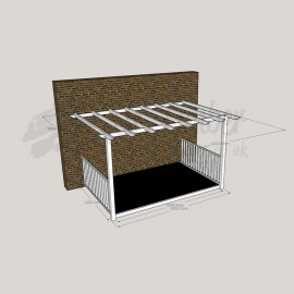 Open Porch - 2.4m x 3.6m Deck & 3.0m x 4.2m Pergola