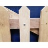 Oak Half Paled Gate - Pointed Palings