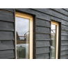 Black Painted Kiln Dried Whitewood Featheredge Cladding