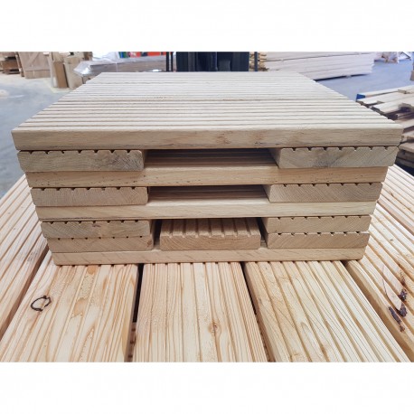 Pack of 4 Oak Decking Tiles