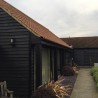 Black Painted Rebated Featheredge Cladding