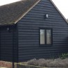 Black Painted Kiln Dried Whitewood Featheredge Cladding