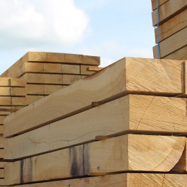 Pallet of New Untreated Oak Sleepers - 200mm x 50mm - FREE EXPRESS DELIVERY