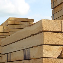 Pallet of New Untreated Oak Sleepers 200mm x 100mm - FREE EXPRESS DELIVERY