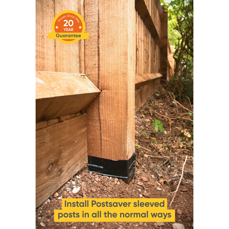 Pack of 10 Postsaver Ground Line Sleeves Half RoundBuy Postsaver