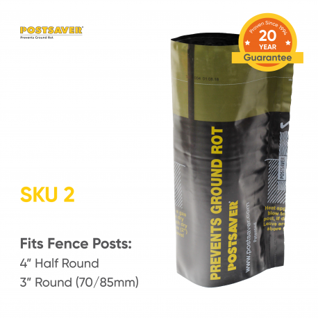 Pack of 10 Postsaver Ground Line Sleeves - Half Round