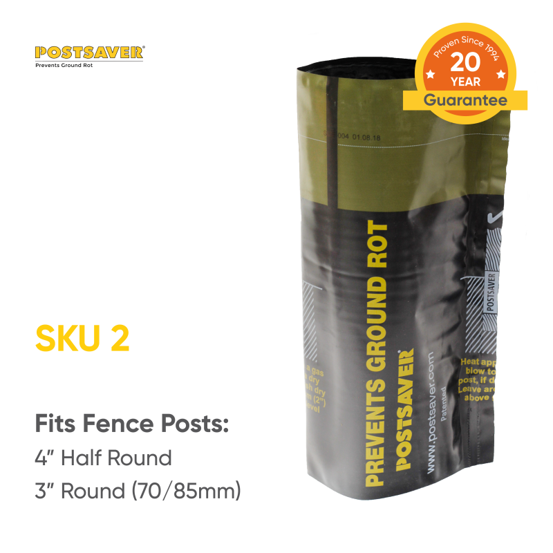 Pack of 10 Postsaver Ground Line Sleeves Half RoundBuy Postsaver