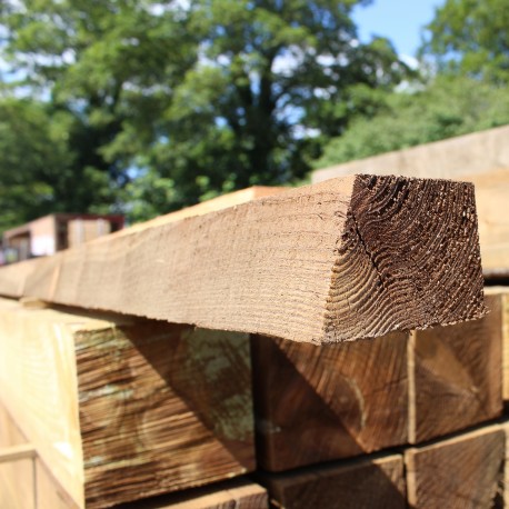 Treated Softwood Cant Rail