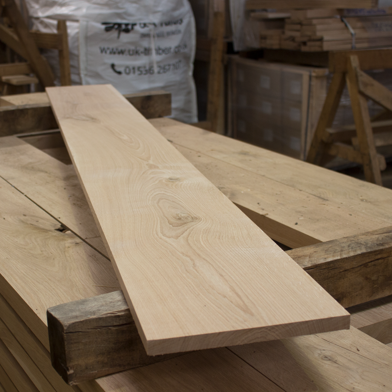 Planed All Round (PAR) Kiln Dried Oak Boards Character Grade Buy