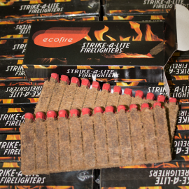 Box of 96 Packs of Ecofire Strike-A-Lite Firelighters