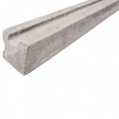 Concrete Slotted Corner Fence Post - Lightweight