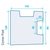 Concrete Slotted Corner Fence Post Dimensions - Lightweight