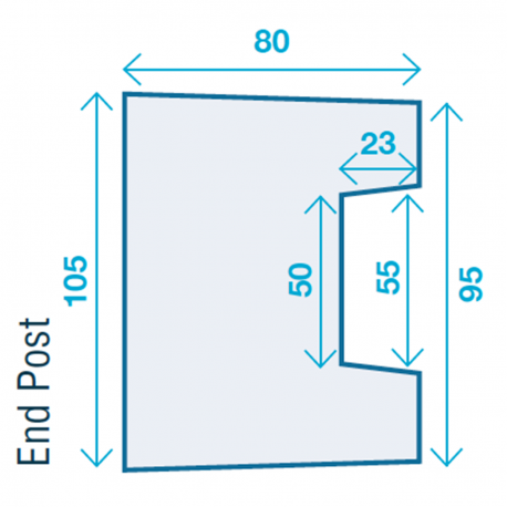 Concrete Slotted End Fence Post Dimensions - Lightweight