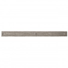 6" Recessed Concrete Gravel Board for Slotted Posts - Lightweight