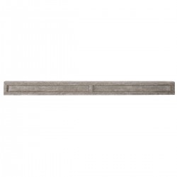 6" Recessed Concrete Gravel Board for Slotted Posts - Lightweight