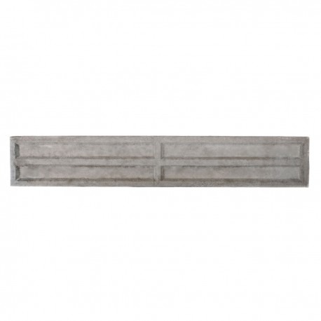 12" Recessed Concrete Gravel Board for Slotted Posts - Lightweight