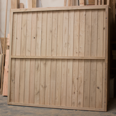 Oak Featheredge Fence Panel - Rear View