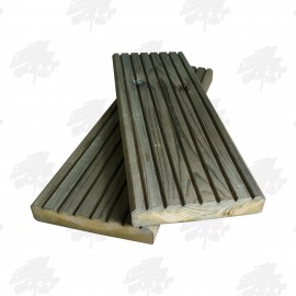 Green Treated Nordic Redwood Decking 145mm