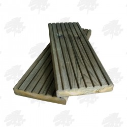 Green Treated Nordic Redwood Decking 145mm