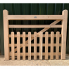 Oak Half Paled Gate - Rounded Palings