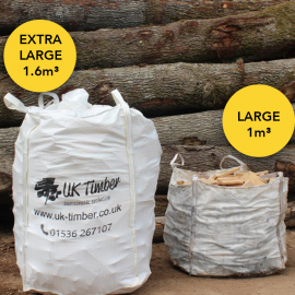 Extra Large Bulk Bag of Mixed Kiln and Air Dried Sawmill Offcuts- COLLECTION ONLY