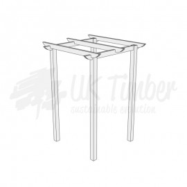 1800mm x 1800mm English Larch/Douglas Fir Pergola Kit - Standard