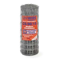 Uniwire C8/80/15 Mild Steel Medium Stock Fencing