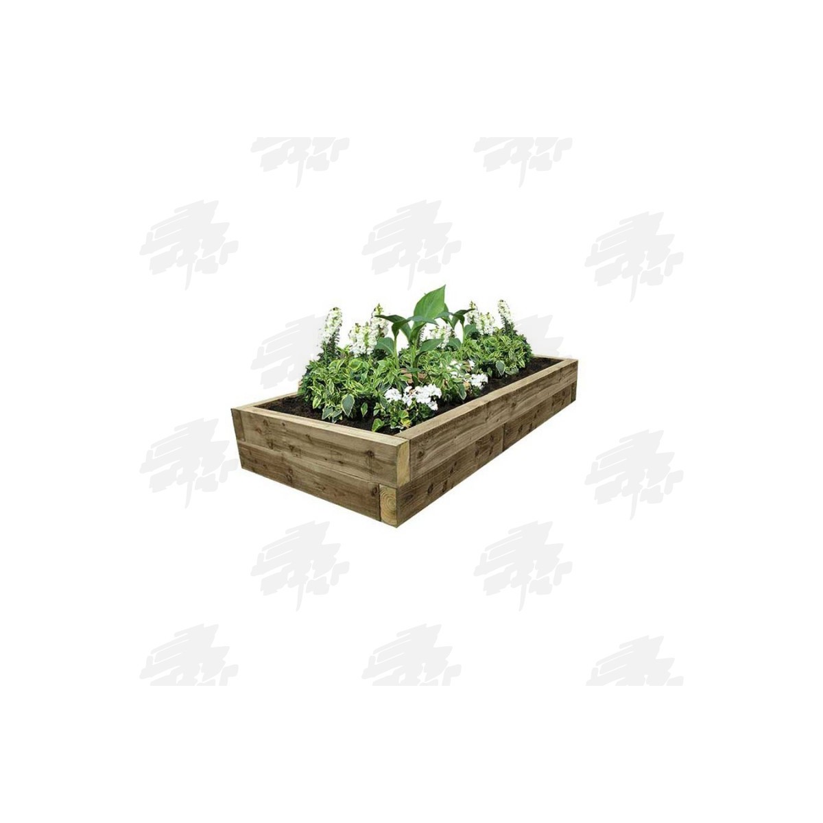 EasyFit Green Eco Treated Softwood Sleeper Raised Bed Kit Buy