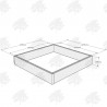 Planed Oak FlowerBed Kit - Square - 1240x1240x190mm - FREE EXPRESS DELIVERY