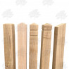 Oak Bollards - Half Pyramid Top