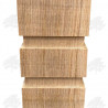 Oak Bollards - Half Pyramid Top