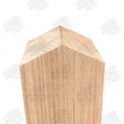 Oak Bollards - Half Pyramid Top Oak Bollards - Half Pyramid Top