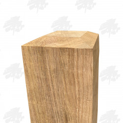 Oak Bollard - 4 Way Flat Top