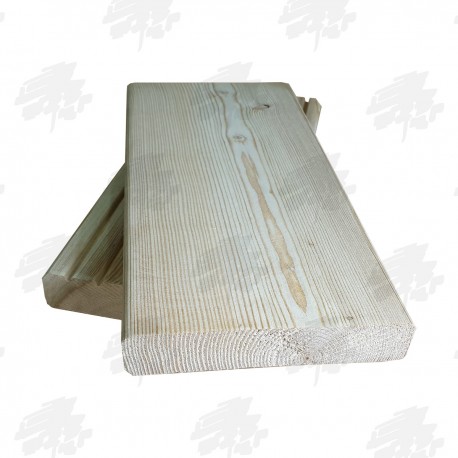 Untreated Siberian Larch Decking 145mm