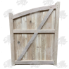 Oak Closeboard Driveway Gates - Curved Top