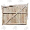 Douglas Fir/English Larch Closeboard Driveway Gates - Curved Top