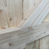 Douglas Fir/English Larch Closeboard Driveway Gates - Curved Top