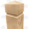 Oak Bollard - Flat Top