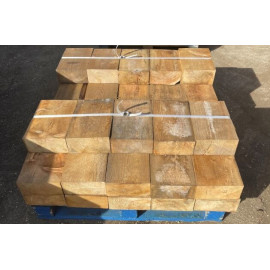 Pallet Of 50 300 x 200 x 100 Untreated Siberian Larch Sleepers - FREE DELIVERY