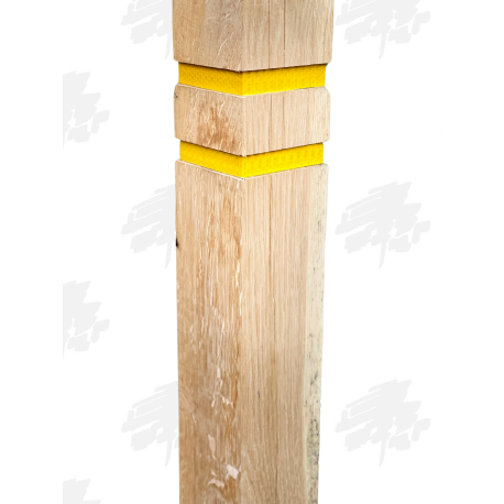 Oak Bollard - Back Weathered Top