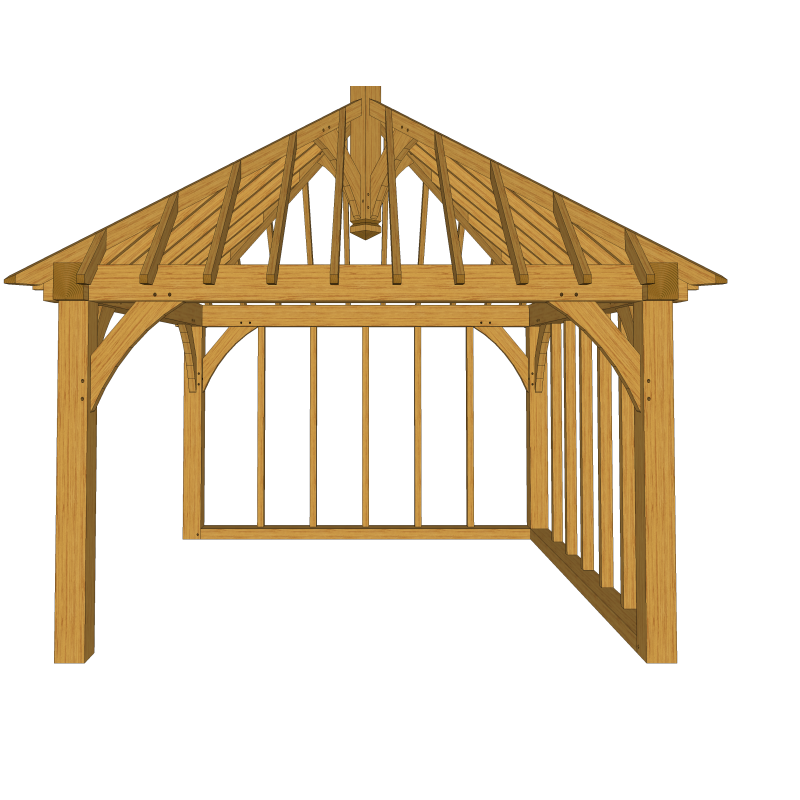 Gazebo - 4m x 4m x 3.8m